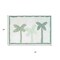 Homeroots 32" Green And White Cotton Palm Trees Bath Rug 635400 - alternate 5