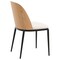 Leisuremod 82.7 in W, 29.5 in L, Manufactured Wood/Steel/Velvet, Natural Wood/Beige TT84-CNW18-BG - alternate 10