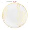 Smarty Had A Party White w/Gold Antique Floral Round Plastic Dinnerware Set (120 Dinner Plates+120 Salad Plates), 240PK 920WHGVP-CASE - alternate 11