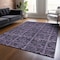 Homeroots 8' X 10' Purple Plum And Charcoal Medallion Washable Indoor Outdoor Area Rug 589311 - alternate 9