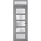 Vdomdoors Front Exterior Prehung FiberGlass Door Frosted Glass / Manux 8002 Grey Ash / Transom Window / Offic MANUX8002EXD-SS-W36 x H80+14-LH - alternate 4