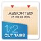 Pendaflex Reinforced Top File Folders, 1/2-Cut Tabs: Assorted Positions, Letter Size, Manila, 100PK R752 1/2 - alternate 7