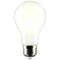 Satco 8W LED A19, 3000K-2000K Warm Dimming, Medium Base, Frost S12151 - alternate 5