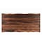 Homeroots Seven Piece Dark Brown and Black Solid Wood Live Edge Dining Set with Six Chairs 590254 - alternate 10