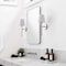 Jonathan Y Olivia 6.5 in. 1-Light Contemporary Traditional Candlestick Metal/Crystal LED Vanity Light w/Fabric JYL9920D - alternate 11
