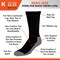 Railroad Sock King Size Steel Toe Boot Crew Socks, Cotton, Black, XL, 1PR 6124K BK - alternate 6