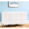 Homeroots 51" White Manufactured Wood Six Drawer Double Dresser 473095 - alternate 4