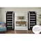 Sartodoors Sturdy Double Barn Door with Black Solid Core Modern Interior QUADRO4088DB-S-BLK-36 - alternate 1