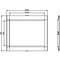 Siemens cover frame for door cutout 139.6 x 100.8 mm WxH accessory for: circuit 3VA9164-0SB20 - alternate 3
