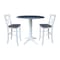 Whitewood Industries Extension Dining Tables, 45 in L, 38 in H, Parawood, 3 Piece Set K05-42DPT-27-S61332 - alternate 1
