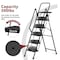 Edendirect 5-Step Steel Lightweight Folding Step Ladder, 500 lb. Load Capacity Type IAA Duty Rating IR-W2717P257603 - alternate 16