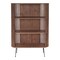Homeroots 57" Natural and Brown Wood Three Tier Bookcase 517721 - alternate 1