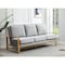 Leisuremod Jefferson Contemporary Velvet Sofa with Gold Frame, Light Grey JAG77LGR - alternate 6