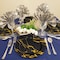 Smarty Had A Party 13 Black with Gold Marble Round Disposable Paper Charger Plates 120 Plates, 120PK 2690-RGBM-CASE - alternate 1
