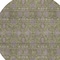 Homeroots 8' Olive Green Beige And Taupe Round Floral Washable Indoor Outdoor Area Rug 582298 - alternate 7
