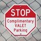 Signmission Stop Complimentary Valet Parking, 6 Inch X 6 Inch, Plastic Sign OC-P-6-297 - alternate 7