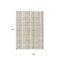 Homeroots 9' X 12' Ivory Beige And Tan Plaid Washable Indoor Outdoor Area Rug 613973 - alternate 9