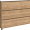 Homeroots 48" Oak Wood Freestanding Bathroom Vanity With White Sink And Three Drawers 624170 - alternate 5