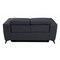 Homeroots 65in Gray And Black Italian Leather Power Reclining Loveseat 482203 - alternate 6