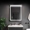 Homeroots 39" Clear Lighted Unframed Bathroom Vanity Mirror 564855 - alternate 7