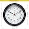Infinity Instruments Director Wall Clock, Black, 12in 20354BK-4580 - alternate 7