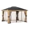 Sunjoy Universal Curtain and Mosquito Netting for 11 ft. x 13 ft. Wood Gazebo A111701220 - alternate 1