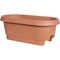 Bloem Classic Deck Rail Box Planter, 11.9 in W, 23.9 in D, Plastic, Terra Cotta, Matte 477241-1001 - alternate 6