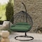 Leisuremod Teardrop Hanging Swing Chair with Stainless Steel Stand, 440 lb Capacity, Weatherproof RSCBL-57DG - alternate 10