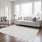 Homeroots 8' X 10' Silver And Gray Abstract Washable Indoor Outdoor Area Rug 599013 - alternate 9
