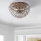 Jonathan Y Isabelle 15.5" 2-Light Modern Glam Metal Dome LED Flush Mount w/Crystal Flower Accents, Antique Gold/ JYL9043A - alternate 9