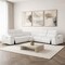 Homeroots White Leather Power Reclining L Shaped Five Piece Corner Sectional 643952 - alternate 5