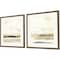 Homeroots Set Of Two Slate Horizon I Gray Framed Print Wall Art, 2PK 525654 - alternate 4