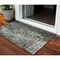 Homeroots 3' X 5' Charcoal Ikat Washable Indoor Outdoor Area Rug 576977 - alternate 1