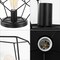 Jonathan Y James 10" MidCentury Glam Metal Geometric LED Table Lamp, Black JYL1047B - alternate 6