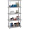 Iceberg Rough n Ready 5 Shelf Open Storage Unit, Platinum, 36 in W x 18 in D x 71.5 in H, 180lb per Shelf Cap 20853 - alternate 1