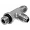 Gates Male O-Ring Boss to Male JIC 37 Flare to Male JIC 37 Flare - Tee SAE to SAE G60352-0606 - alternate 3