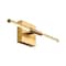 Jonathan Y McKenna 16.25" Modern Minimalist Dimmable Integrated LED Metal Wall Sconce, Brass Gold JYL7039B - alternate 1