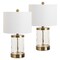 Jonathan Y Alexander 21 in. Modern Designer Metal and Water Glass LED Table Lamp w/USB-A and USB-C Chargin, 2PK JYL4058B-SET2 - alternate 9