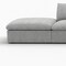 Homeroots 160" Light Gray Linen Blend Modular Sofa With Ottoman And Storage 714568 - alternate 8