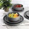 Soho Lounge Bryant Park 12 Piece Reactive Stoneware Dinnerware Set in Gray 750123477M - alternate 7