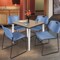 Regency Square Kahlo Breakroom Table W/ 4 Zeng Stack Chairs, 36 in W, 36 in L, Noble Oak TPL3636NOCM44BE - alternate 7