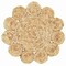Homeroots 15" Set of Two Natural Braided Jute Scalloped Placemats 534178 - alternate 9
