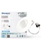 Bulbrite 9w 60w Equivelant 4 in. Downlight w/Gimball LED Light Bulb Medium Base (E26) White Round 2700K, 4PK 861496 - alternate 8