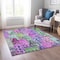 Homeroots 10' X 14' Purple Lilac And Green Village Houses Washable Indoor Outdoor Area Rug 577876 - alternate 9