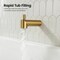 Kibi Circular Wall Mounted 1/2 in Slip-On Tub Spout with Diverter, Brushed Brass TS102BB - alternate 6