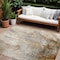 Homeroots 8' X 10' Brown Abstract Washable Non Skid Indoor Outdoor Area Rug 559574 - alternate 1