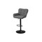 Monarch Specialties Barstool, Adjustable-in. H, Bar Height, Counter Height, Kitchen, Grey Fabric, Black Metal, 2PK I 2333 - alternate 1