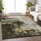 Homeroots 9' X 12' Brown Light Gray And Black Abstract Washable Indoor Outdoor Area Rug 603045 - alternate 8