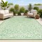Jonathan Y Charleston Vintage Filigree Textured Weave Green/Ivory 5 ft. x 8 ft. Indoor/Outdoor Area Rug SMB106K-5 - alternate 1
