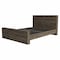 Homeroots Dark Brown Wood Full Bed Frame 488519 - alternate 7
